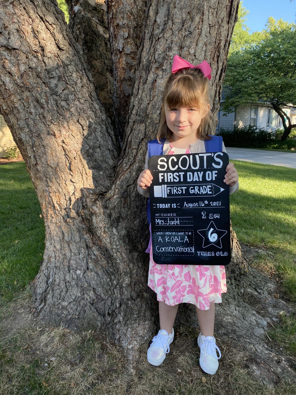 Scout’s first day of 1st grade